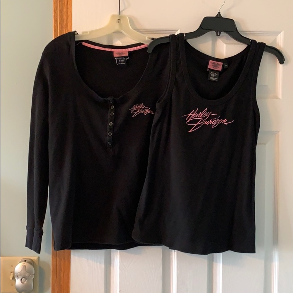 Ladies HD long sleeve shirt & tank top. Size 1X.